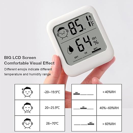 Pack of 2 Digital Thermometer and Hygrometer - Image 2