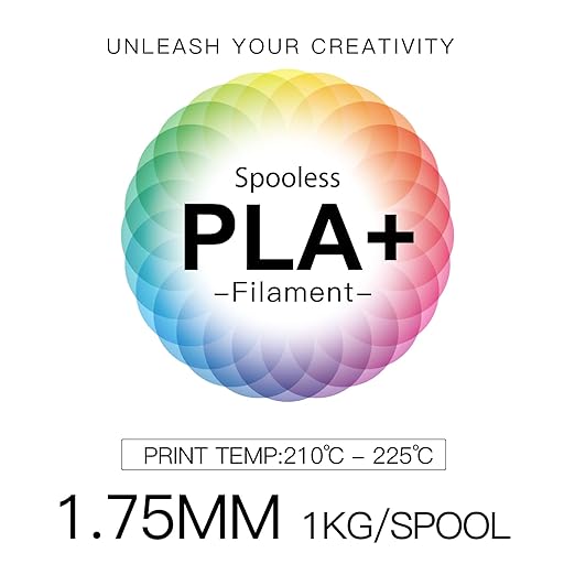 Inland V2 PLA PRO 3D Printer Filament Refill, 1.75mm Spooless Filament - Image 6