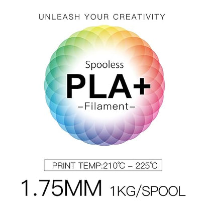 Inland V2 PLA PRO 3D Printer Filament Refill, 1.75mm Spooless Filament - Image 6
