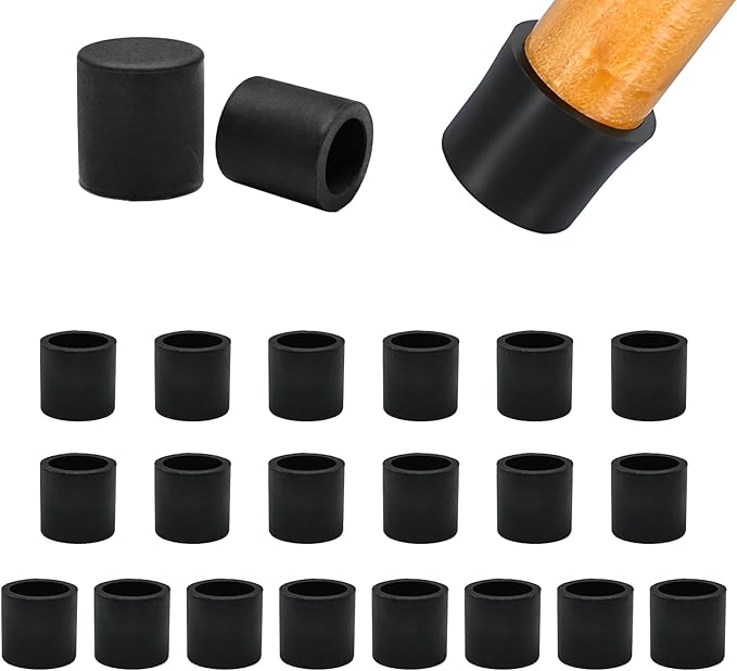 3/4" Silicone Chair Leg Floor Protectors, Rubber Chair Leg Caps, Non-Slip by EASYEAH