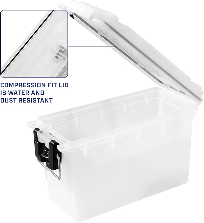 Sheffield 12758 4-Pack Ammo Storage Box, Stackable .30 Cal Field Boxes - Image 3