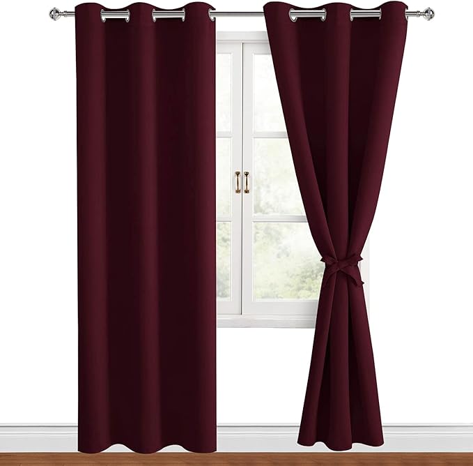 Hiasan Blackout Curtains for Bedroom, 38 x 84 Inches Long by Hiasan
