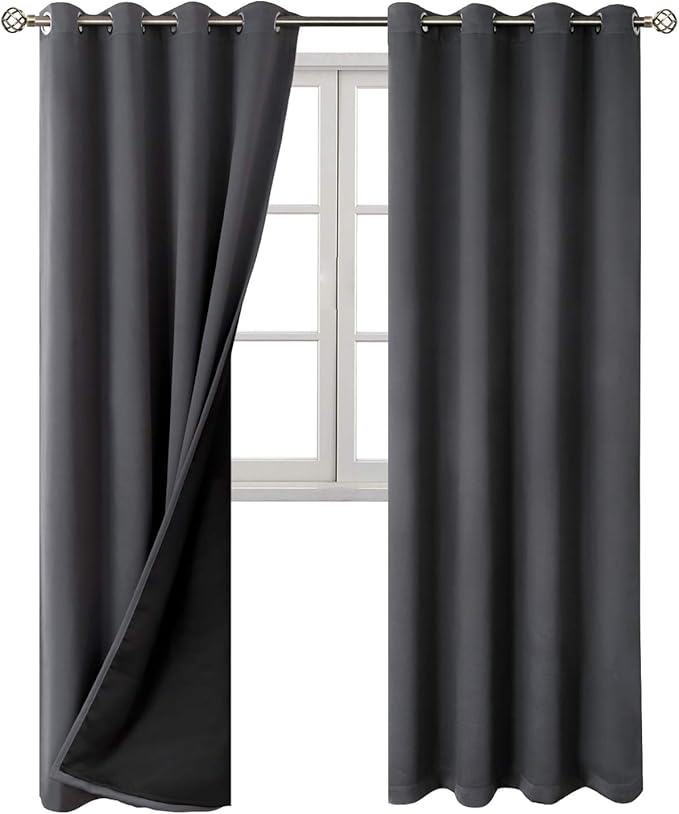 BGment 100% Blackout Curtains 108 Inch Long 2 Panles Set, Thermal Insulated - Image 8