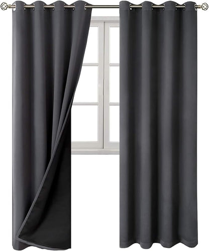 BGment 100% Blackout Curtains 108 Inch Long 2 Panles Set, Thermal Insulated - Image 8