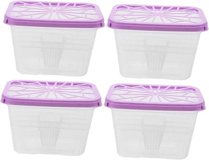 DOITOOL 4pcs Plastic Moisture Absorber Box Refillable Sturdy by DOITOOL