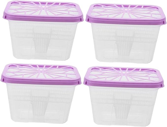DOITOOL 4pcs Plastic Moisture Absorber Box Refillable Sturdy by DOITOOL