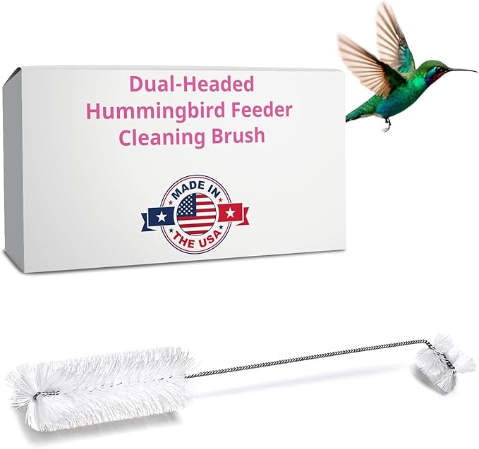 Hummingbird Feeder Cleaning Brush, Diswasher Safe Bristle, Removes Residue on by THEFRYOILSAVERCOMPANY