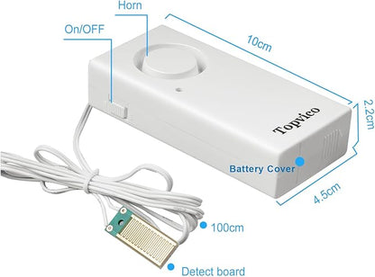Topvico Water Leak Detector, 120dB Loud Siren, Powered by 9V Battery, Sensor - Image 4