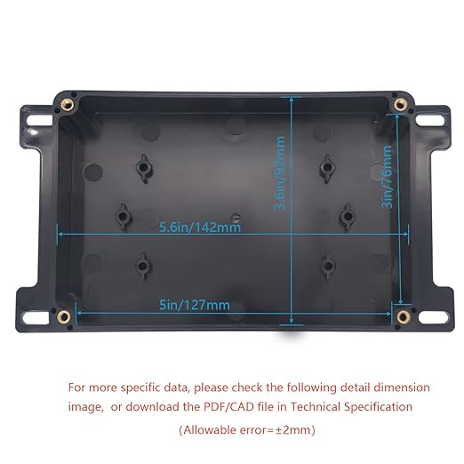 Junction Box, Zulkit Project Box Waterproof Dustproof IP65 ABS Universal - Image 5