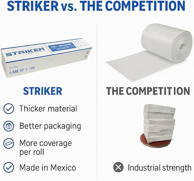 STRIKER Plastics Clear 6 Mil Plastic Sheeting 10' x 100' – Heavy Duty Poly - Image 3
