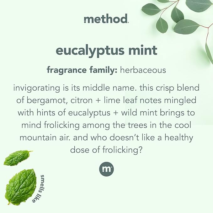 Method Daily Shower Spray Cleaner, Eucalyptus Mint, - Image 3