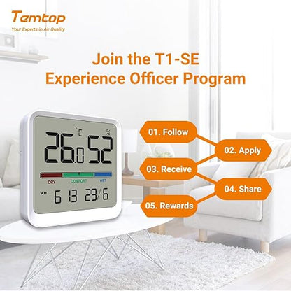Temtop Indoor Thermometer Hygrometer, Precision Digital Temp/Humidity Monitor - Image 4