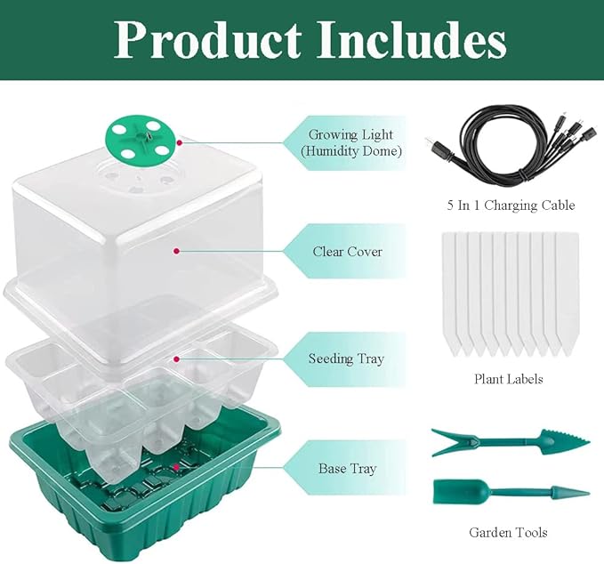Seed Starter Tray Seedling Kits - Image 7