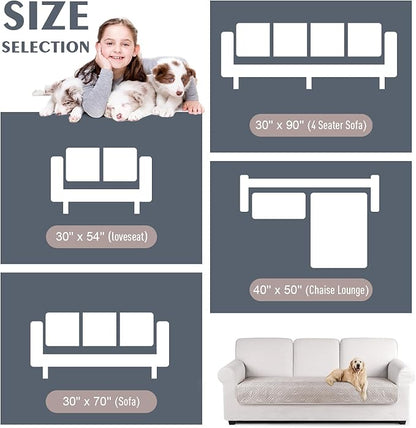 TAOCOCO 100% Waterproof Couch Cushion Cover Reversible Sofa Seat Cover - Image 6
