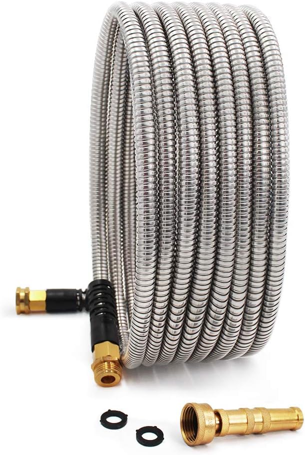 Cesun Ultra-Sturdy 25ft Metal Garden Hose by Cesun