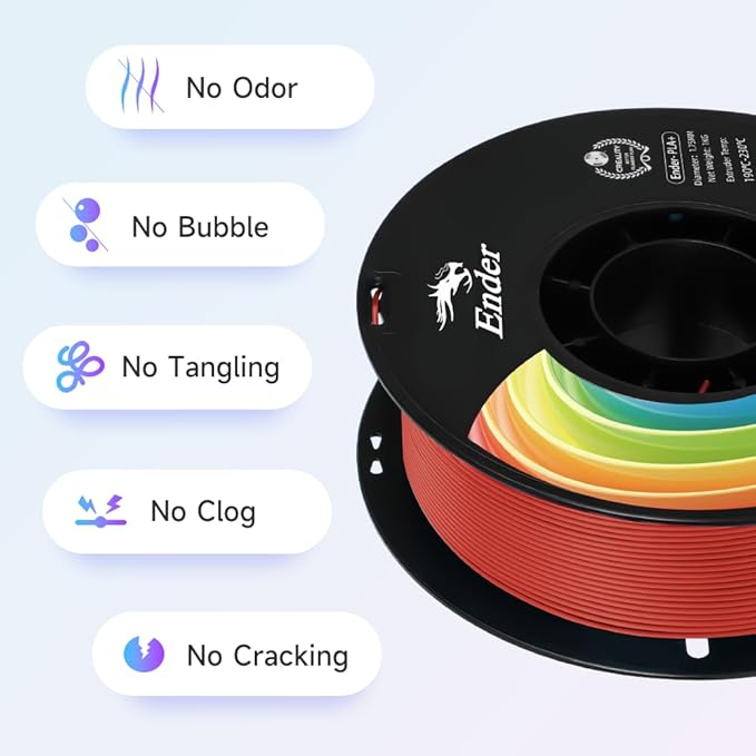 Creality 3D Printer Filament, PLA Plus Filament 1.75mm Deep Red, PLA Pro - Image 3