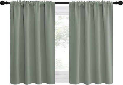 NICETOWN 2 Panels Blackout Curtains, Rod Pocket Thermal Insulated Drapes by NICETOWN
