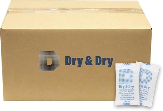 Dry & Dry 0.5 Gram Silica Gel Packets Desiccants Silica Gel Packs by DryDry