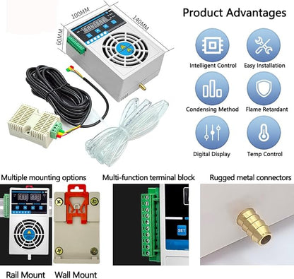 Grow Tent Dehumidifier, Smart Temp and Humidity Controller - Image 6