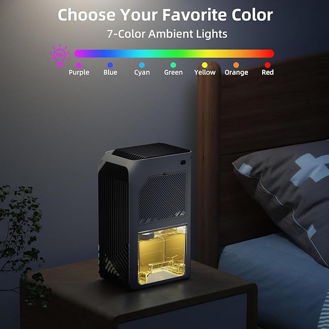 Dehumidifiers for Home, 88 OZ Water Tank, Dehumidifier for Bedroom Bathroom - Image 2