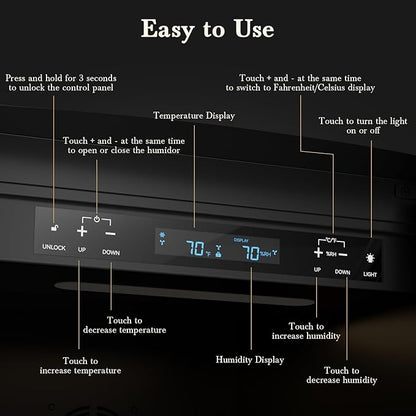 115L Intelligent Temperature & Humidity Adjustable Electronic Cabinet, Digital - Image 3