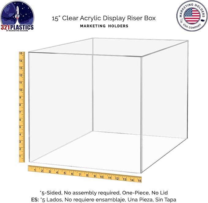15" x 15" Clear Acrylic Display Box - Image 7
