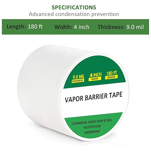 Vapor Barrier Tape, Moisture Barrier Seal and Seam, Insulation Tape - Image 2