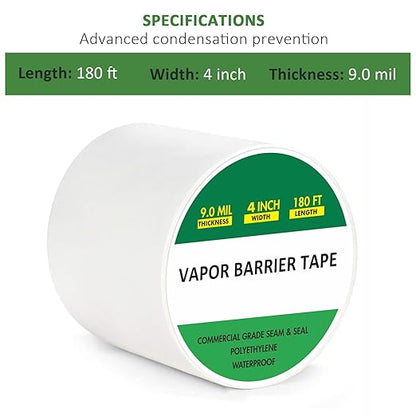 Vapor Barrier Tape, Moisture Barrier Seal and Seam, Insulation Tape - Image 2