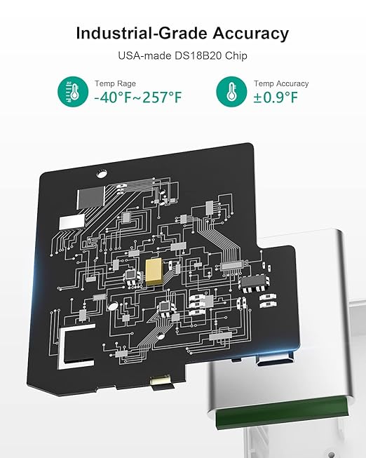 MOCREO WiFi Thermometer Freezer Alarm, Email Alert, App Notification, Data - Image 9