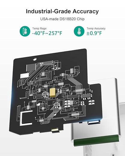 MOCREO WiFi Thermometer Freezer Alarm, Email Alert, App Notification, Data - Image 9