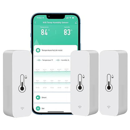 PHOVOLT WiFi Hygrometer Thermometer Sensor by PHOVOLT