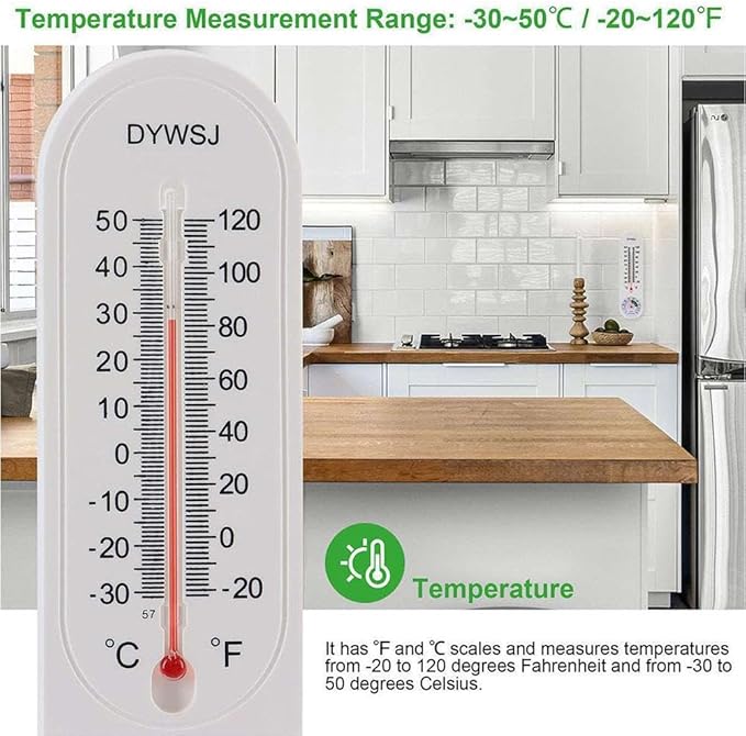Outdoor/Indoor Thermometer Hygrometer, Humidity Meter, Thermometer, Temperature - Image 2