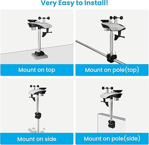 Sainlogic Weather Stations Wireless Indoor Outdoor SA6, Weather Station - Image 3