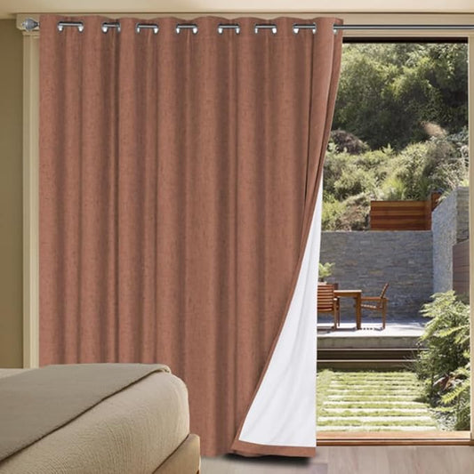H.VERSAILTEX White Linen Blackout Curtains Durable Thick Textured Linen Look by HVERSAILTEX
