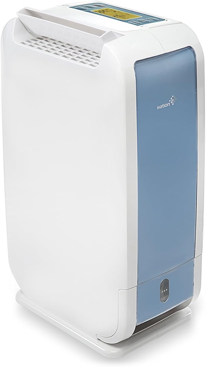 Ivation 13-Pint Small-Area Desiccant Dehumidifier Compact and Quiet - by Ivation