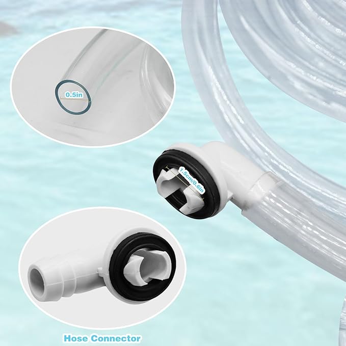 3Ft Portable Air Conditioner Drain Hose, 3/5 Inch Leakproof AC Drain Hose Kit - Image 2