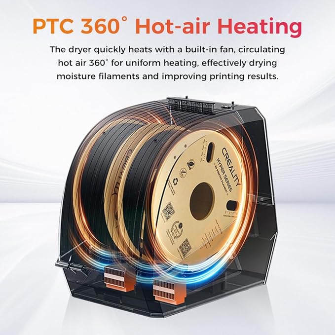 2025 New Creality Space PI Filament Dryer Plus Christmas Gifts, Dual-Spool 3D - Image 3