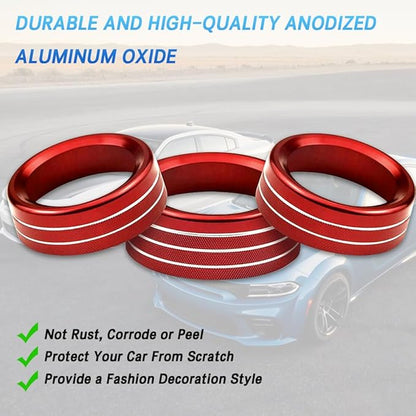 3PCS Air Conditioner Switch Button Knob Cover, Auto Accessories Climate Control - Image 7