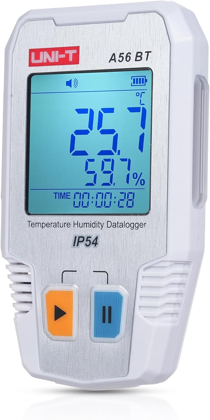 BT Temperature Humidity Data Logger Smart Thermometer Hygrometer 64000 by Irfora