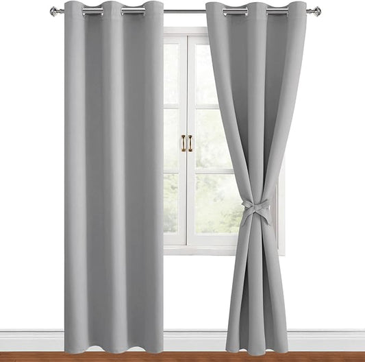Hiasan Blackout Curtains for Bedroom, 42 x 84 Inches Long by Hiasan