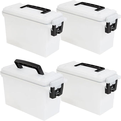 Sheffield 12758 4-Pack Ammo Storage Box, Stackable .30 Cal Field Boxes by Sheffield