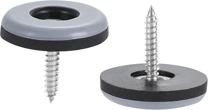 uxcell 25mm Furniture Feet Slider Glides Screw-in Chair Leg Protector Pads PTFE - Image 4