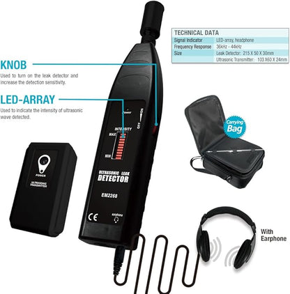 allsun Pro Ultrasonic Leaking Detector Transmitter Auto Noise Finder, - Image 3