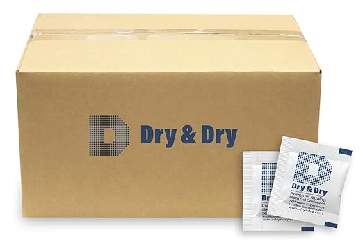 Dry & Dry 1 Gram Silica Gel Packets Desiccants, Silica Packets by DryDry