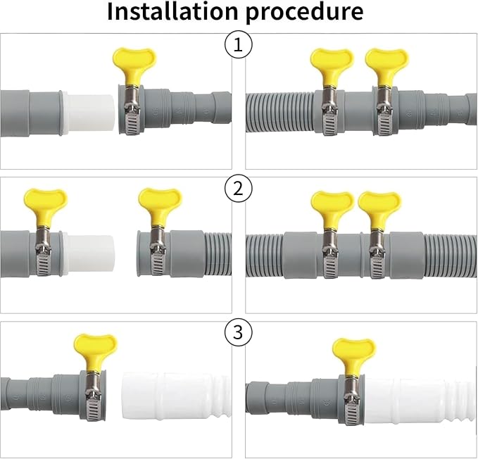Universal Washing Machine Drain Hose Kit, 10FT Extra Long - Image 5