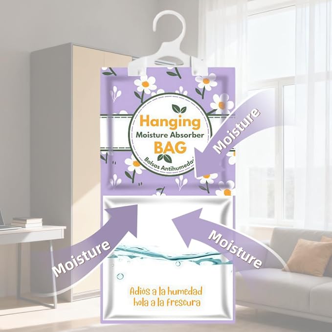 Moisture Absorbers Packets, Dehumidifier Bags, Hanging Moisture Absorber Bag - Image 4