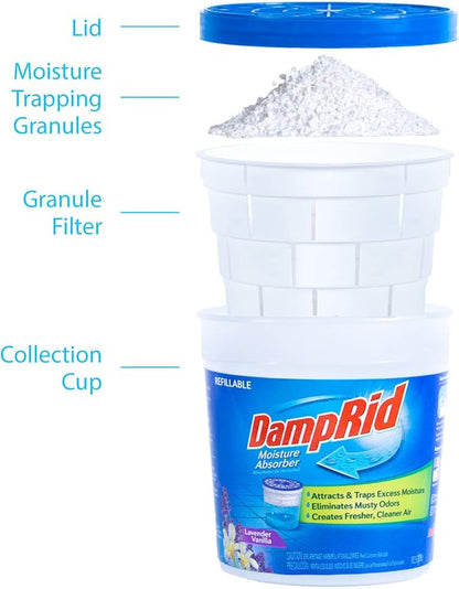 DampRid FG01LV Moisture Absorber, Lavender Vanilla, 10.5-Ounce - Image 5
