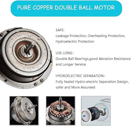 6 inch Exhaust Fan Wall Mounted Garage Ventilation Fan, 290CFM Metal Attic - Image 7