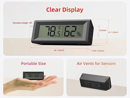 Small Digital Hygrometer, Humidity Meter, Indoor Thermometer, Room Temperature - Image 2