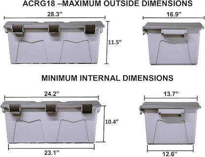 MTM ACRG18 Gear Crate Utility Box, Water Resistant Gear Dry Storage Box - Image 4